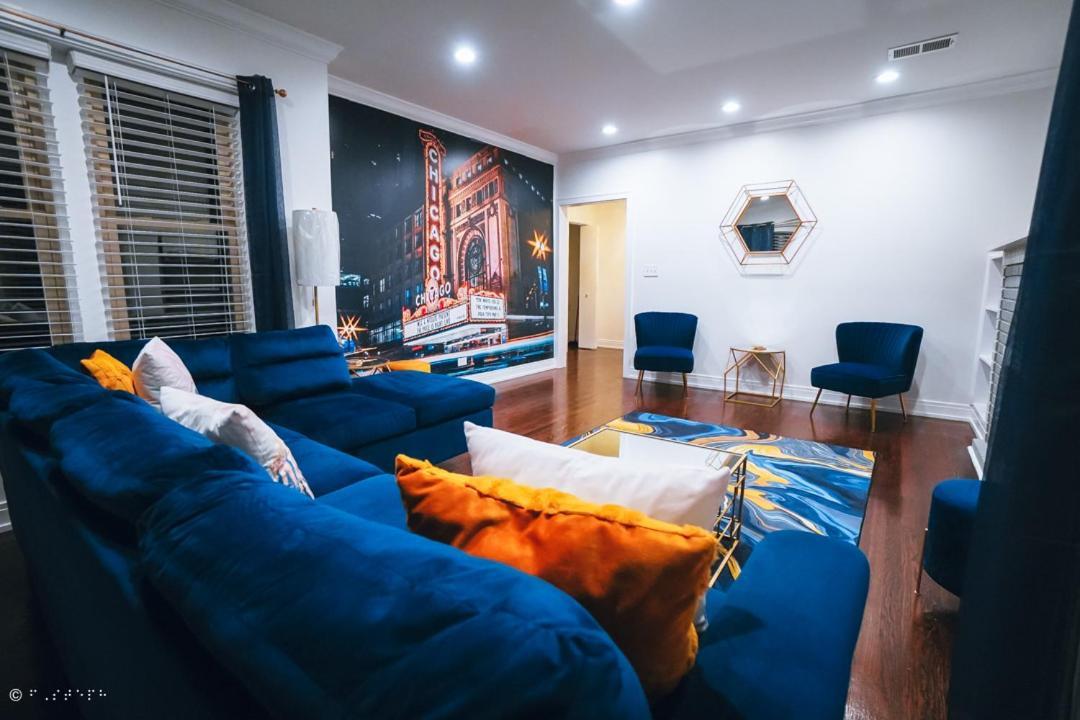 The Blue Golden Luxury Modern 3- Bedroom Apartment In שיקגו מראה חיצוני תמונה
