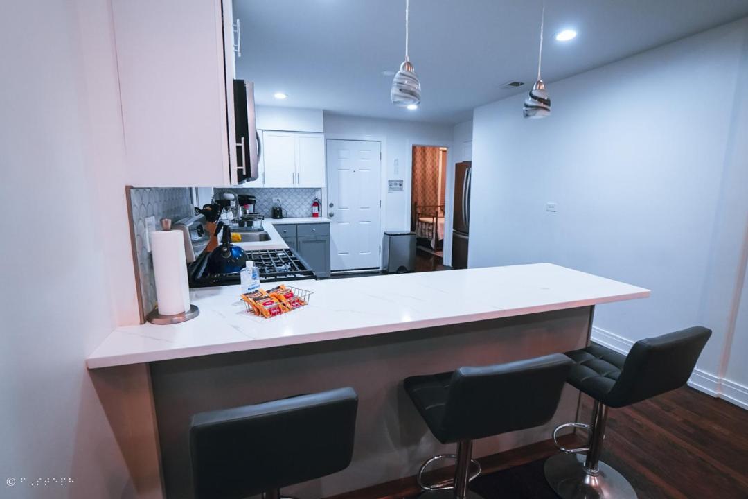 The Blue Golden Luxury Modern 3- Bedroom Apartment In שיקגו מראה חיצוני תמונה