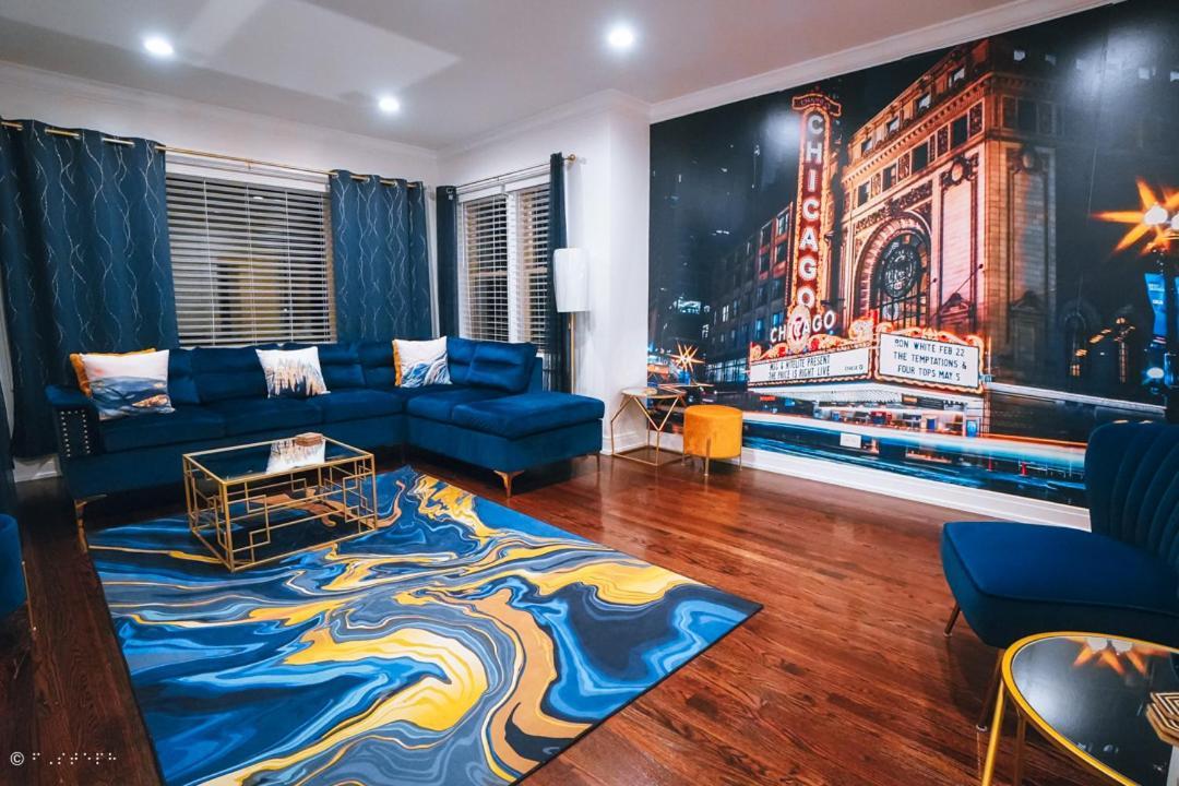 The Blue Golden Luxury Modern 3- Bedroom Apartment In שיקגו מראה חיצוני תמונה